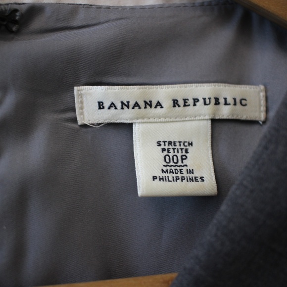 Banana Republic Grey Sleeveless Wool Dress - Picture 4 of 4